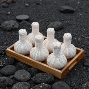 Warm Basalt & Herbal Compress